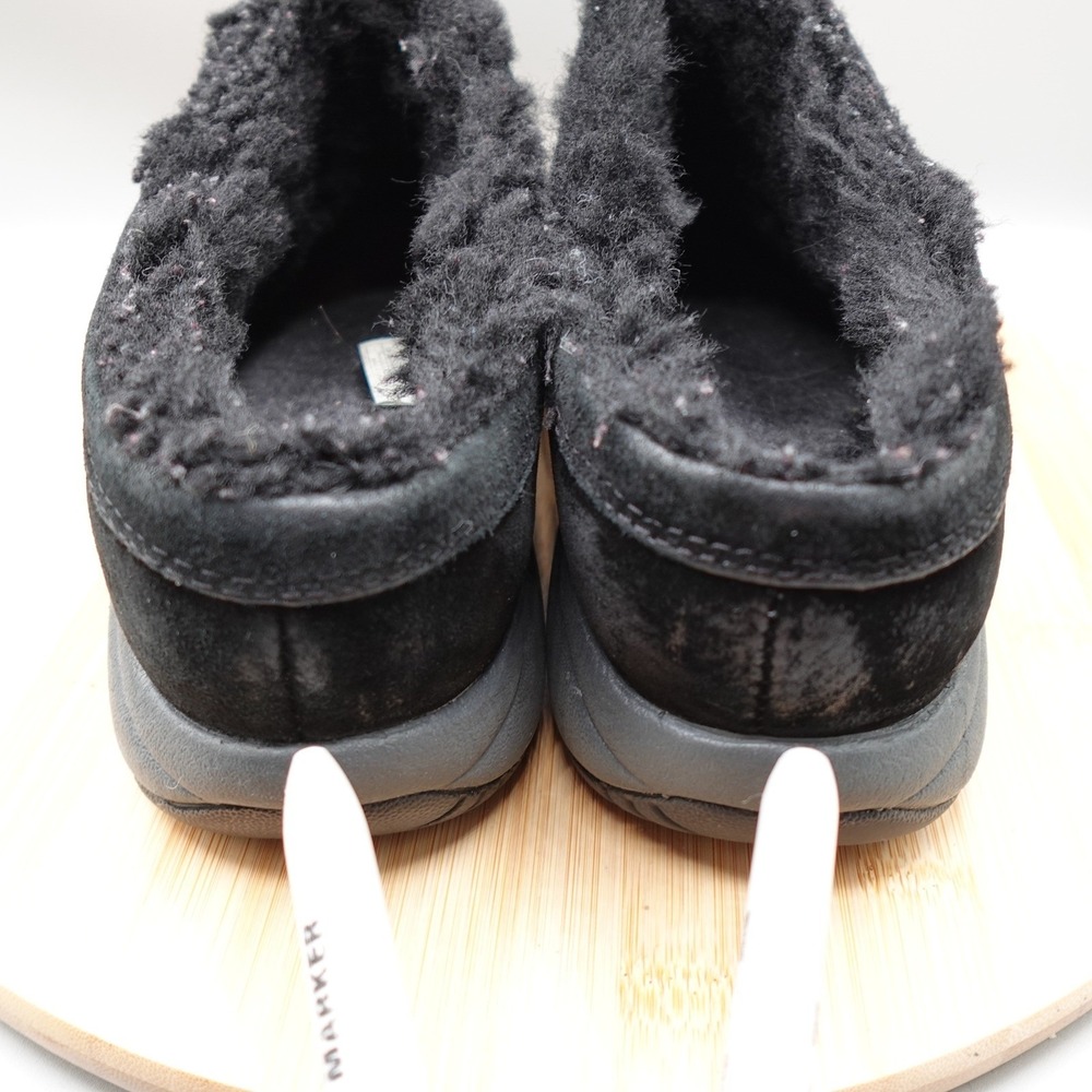 Merrell Mules Womens 10 Black Suede Fleece Lined Clogs Comfort J63280 Flaws - Picture 4 of 10